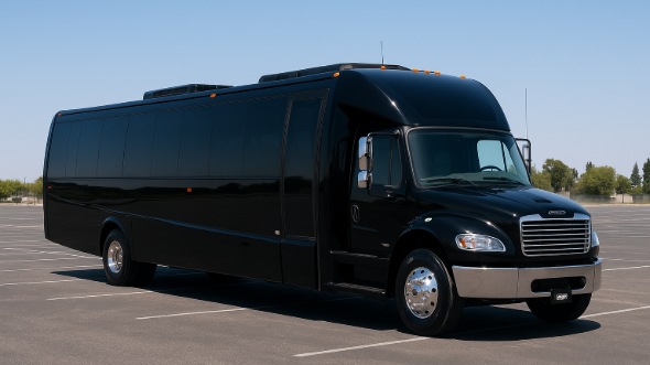 Exterior of Waterbury Party Bus Company's 20 Passenger Party Bus in Danbury