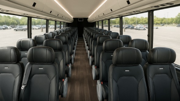 Interior of Waterbury Party Bus Company's 30 Passenger Minibus in Waterbury