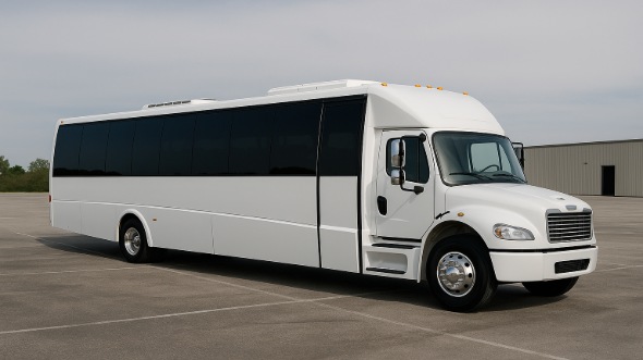 Exterior of Waterbury Party Bus Company's 30 Passenger Party Bus in West Haven